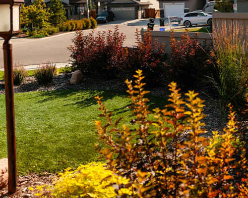 Edmonton Front Yard Designer Landscape Ideas, Designs, Remodels & Photos
