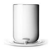 Norm Metal Pedal Trash Bin, White