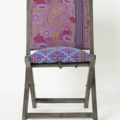 Over-dyed Terai Chair, Purple