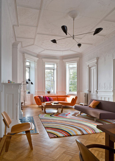 Midcentury Living Room by Leone Design Studio