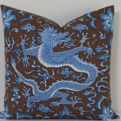 Scalamandre Chi En Dragon Designer Pillow Cover by Pillow Talk and More