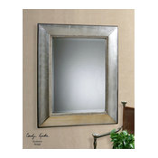 Uttermost Fresno Antique Silver Mirror by Uttermost 11572 B in Silver Finish