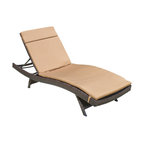 Lakeport Outdoor Adjustable Chaise Lounge Chairs With Cushion, Set of 2