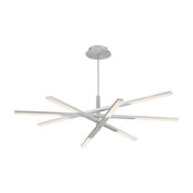 Modern Forms Stacked LED Chandelier in Brushed Aluminum