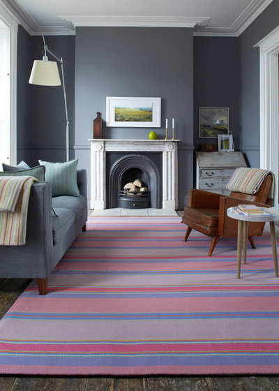 Contemporary Living Room by Roger Oates Floors & Fabrics
