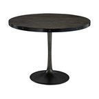 Industrial Design Round Metal Dining Table - Modern - Dining Tables
