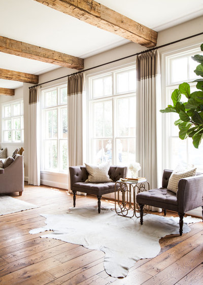 Transitional Living Room by Marie Flanigan Interiors