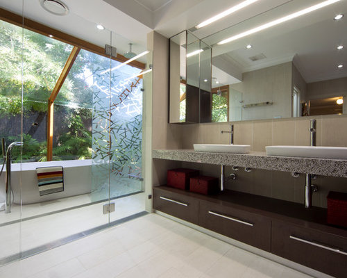 Bathroom Design Ideas, Renovations amp; Photos with a Dropin Sink and 