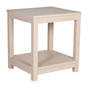 The Draper End Table, Natural Ostrich