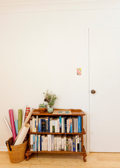 Eclectic Home Office & Library by House Nerd