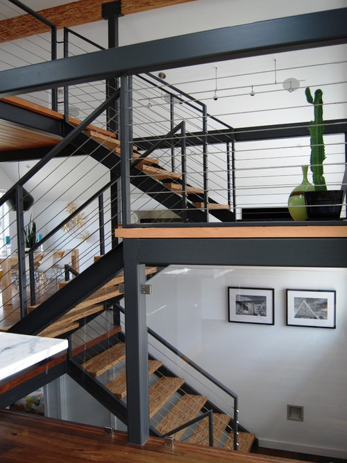 Enclosed Staircase Railing Home Design Ideas, Renovations & Photos