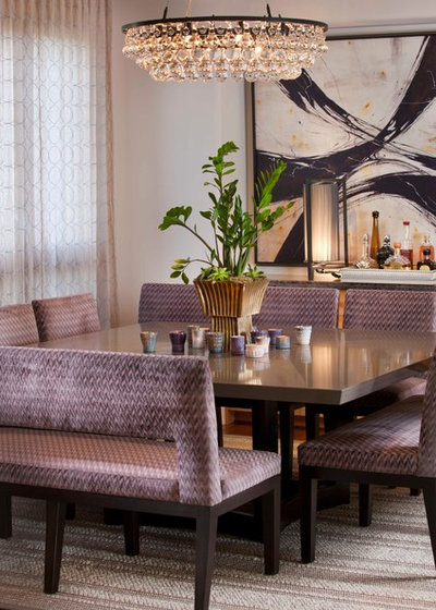 Contemporary Dining Room by Lori Gentile Interior Design