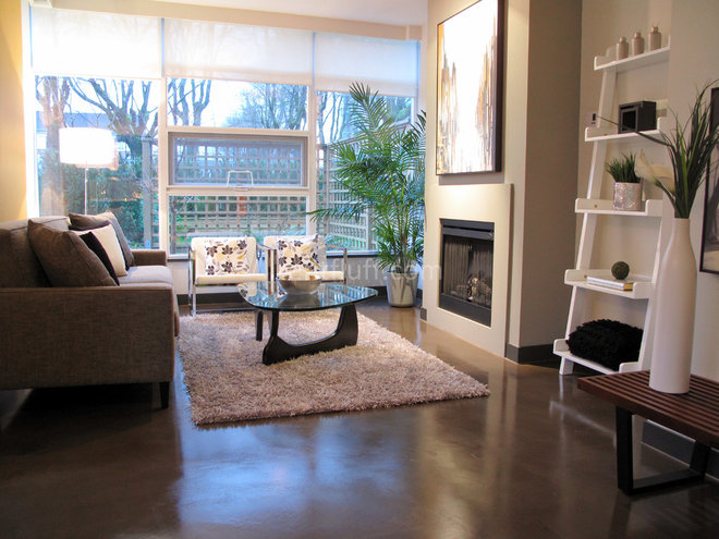 Contemporary Living Room by Flüff Designs & Decor