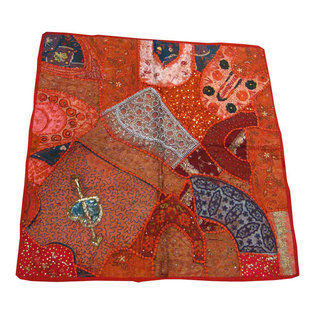 Mogulinterior - India Inspired Vintage Sari Tapestry Home Decor Wall Hanging Throw - Sari tapestries are handmade from vintage embroidered saris and Zardozi patches and are beautifully exotic creations.
