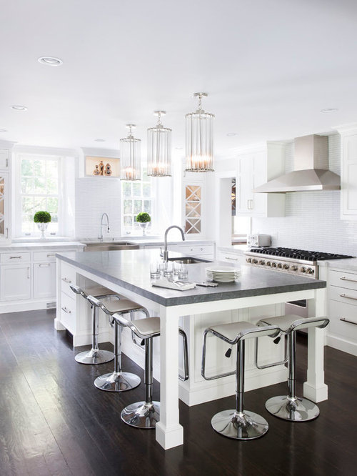 White Kitchen Island Home Design Ideas, Pictures, Remodel ...