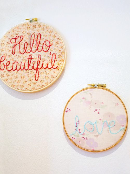 Embroidery Hoop Wall Art Home Design Ideas, Pictures, Remodel and Decor