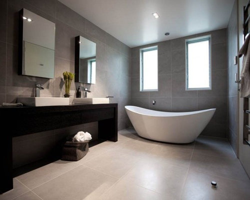Auckland Bathroom Design Ideas, Renovations amp; Photos with Dark Wood 