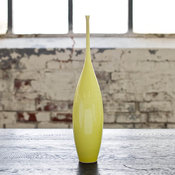 Teardrop Vase, Small, Shiny Yellow