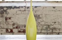 Teardrop Vase, Small, Shiny Yellow