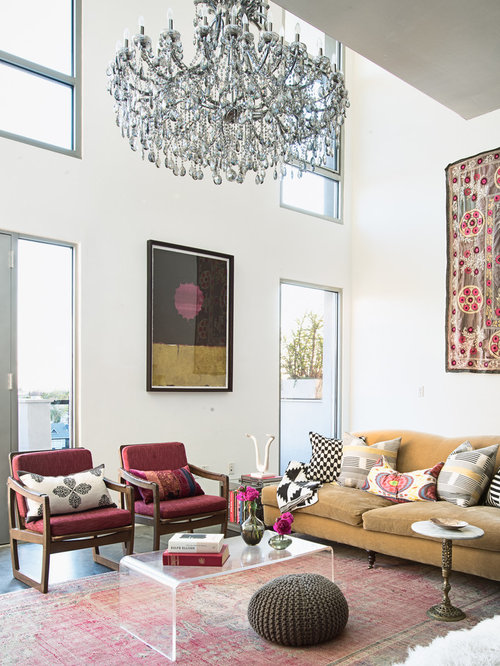 Boho Chic Living Room Design Ideas, Remodels & Photos | Houzz