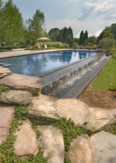 Contemporary Pool by Lewis  Aquatech