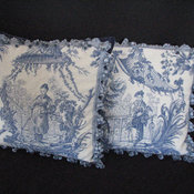 Pair Of Tapestery Pillows by 44Park Vintage
