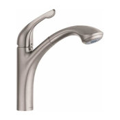 Hansgrohe 04076 Allegro E 2-Spray Pull-Out 10007 Faucet With Finish: Steel Optik