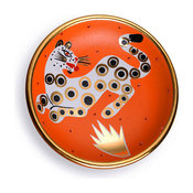Orange Leopard Small Dish