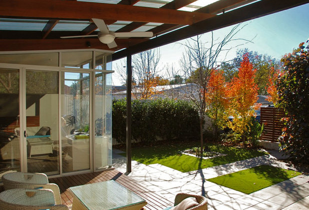 Modern Deck by Yardstick Landscape Services
