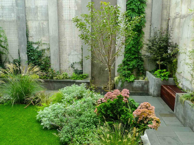 Contemporain Jardin by Outside Space NYC Landscape Design