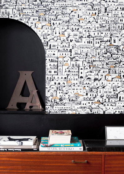 Contemporary Home Office & Library by Fusion D