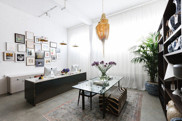 Eclectic Home Office & Library by Maurizio Pellizzoni Ltd