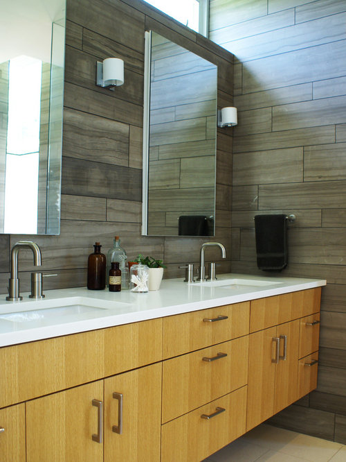 Austin Bathroom Design Ideas, Renovations amp; Photos with Light Wood 