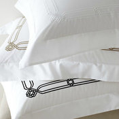 Frette Saffo Embroidered Percale Bedding
