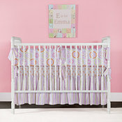 Little House Crib Bedding Set, Suzani Pink