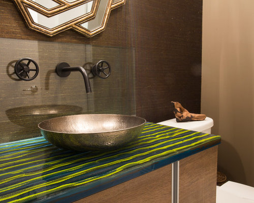 Eclectic Powder Room Tampa SaveEmail