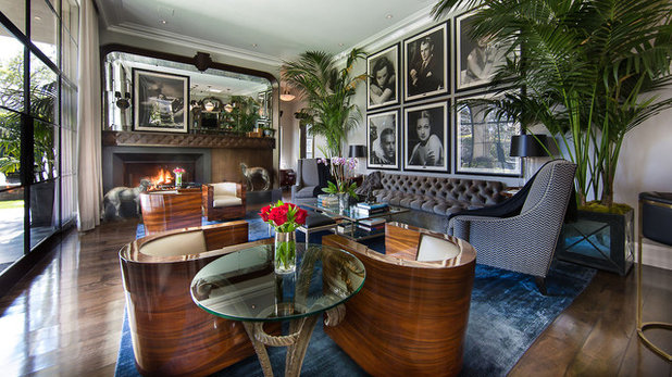 Borrow From Art Deco for Living Room Glam
