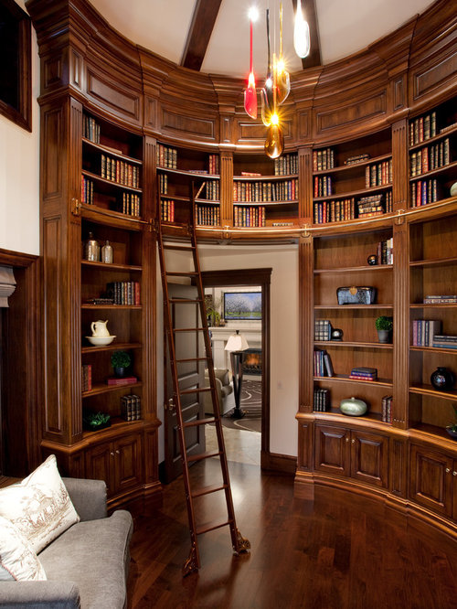 Curved Bookcase Home Design Ideas, Pictures, Remodel and Decor
