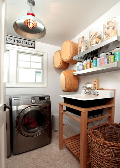 Eclectic Laundry Room by Kelley & Company Home