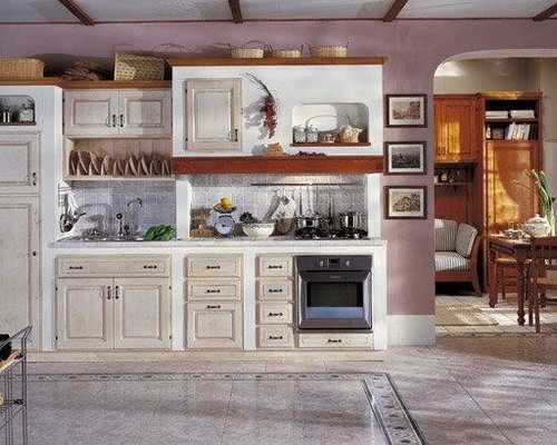 Cucine rustiche piastrellate o in muratura