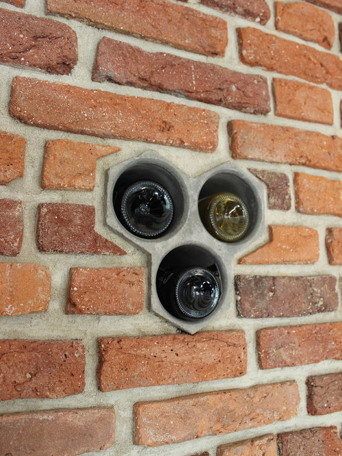 Wine Rack Brick Wall Home Design Ideas, Pictures, Remodel and Decor