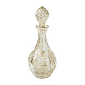 1 Light Glass Decanter Table Lamp - Amber