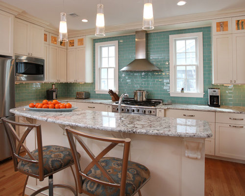 Aqua Tile Backsplash Home Design Ideas, Pictures, Remodel and Decor