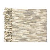 Teegan Throw, Gray and Cream