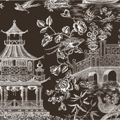Bronze Chinoiserie Toile Mouse Pad