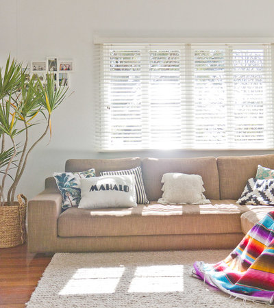 Coastal Living Room by Walk Among The Homes