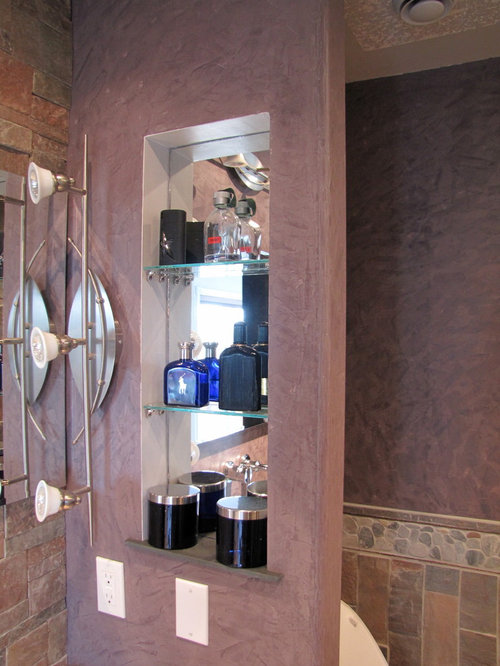Calgary Bathroom Design Ideas, Renovations amp; Photos with Purple Walls