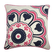 Thomas Paul Fragments Suzani Pillow, Ink