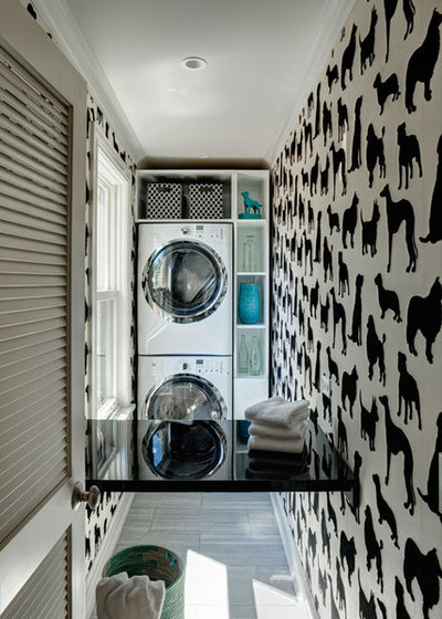 Eclectic Utility Room by SPACE Architects + Planners