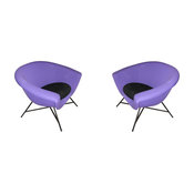 Two 1950s Armchairs By Geneviève Dangles